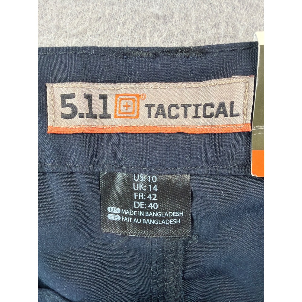 5.11 Tactical Womens Taclite Pro Shorts 10 Dark Navy Ripstop Cargo 63071 NWT - Picture 4 of 15